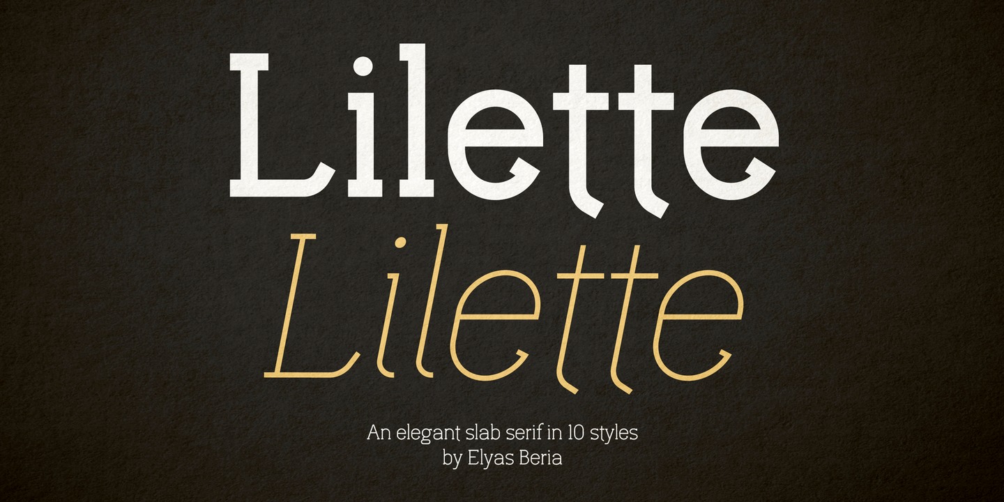 Пример шрифта Lilette #1